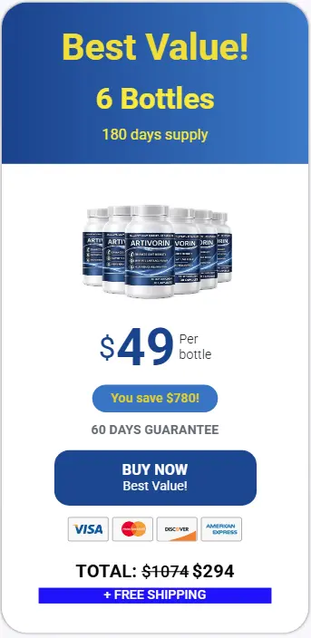 Buy Artivorin 6 Bottle